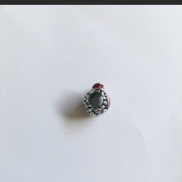 Holiday Christmas Pinecone Bow Bead Charm - Picture 3 of 3